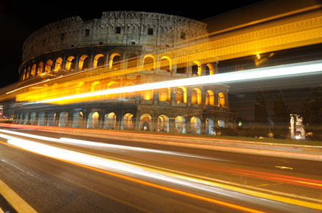 Colosseum at night